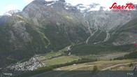 Archiv Foto Webcam Saas-Fee: Ausblick Bergstation Hannig 16:00