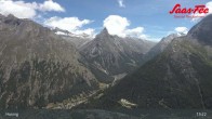 Archiv Foto Webcam Saas-Fee: Ausblick Bergstation Hannig 12:00