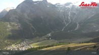 Archiv Foto Webcam Saas-Fee: Ausblick Bergstation Hannig 16:00