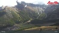 Archiv Foto Webcam Saas-Fee: Ausblick Bergstation Hannig 12:00
