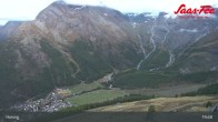 Archived image Webcam Saas-Fee: View from Hannig top station 00:00