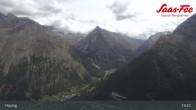 Archiv Foto Webcam Saas-Fee: Ausblick Bergstation Hannig 12:00