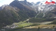 Archiv Foto Webcam Saas-Fee: Ausblick Bergstation Hannig 12:00