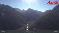 Archiv Foto Webcam Saas-Fee: Ausblick Bergstation Hannig 09:00