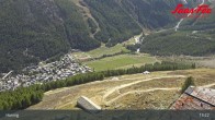 Archiv Foto Webcam Saas-Fee: Ausblick Bergstation Hannig 12:00