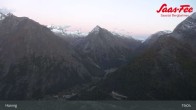 Archiv Foto Webcam Saas-Fee: Ausblick Bergstation Hannig 04:00