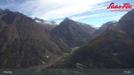 Archiv Foto Webcam Saas-Fee: Ausblick Bergstation Hannig 10:00