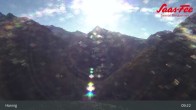 Archiv Foto Webcam Saas-Fee: Ausblick Bergstation Hannig 08:00