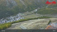 Archiv Foto Webcam Saas-Fee: Ausblick Bergstation Hannig 18:00