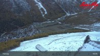 Archiv Foto Webcam Saas-Fee: Ausblick Bergstation Hannig 18:00