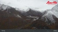 Archiv Foto Webcam Saas-Fee: Ausblick Bergstation Hannig 08:00