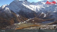 Archiv Foto Webcam Saas-Fee: Ausblick Bergstation Hannig 12:00