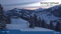 Archiv Foto Webcam Gstaad - Blick zum Eggli Bergrestaurant 06:00