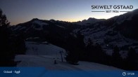 Archiv Foto Webcam Gstaad - Blick zum Eggli Bergrestaurant 06:00