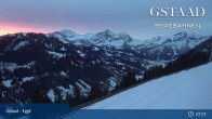 Archiv Foto Webcam Gstaad - Blick zum Eggli Bergrestaurant 06:00