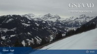 Archiv Foto Webcam Gstaad - Blick zum Eggli Bergrestaurant 12:00