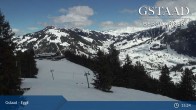 Archiv Foto Webcam Gstaad - Blick zum Eggli Bergrestaurant 09:00