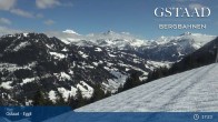 Archiv Foto Webcam Gstaad - Blick zum Eggli Bergrestaurant 11:00