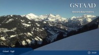 Archiv Foto Webcam Gstaad - Blick zum Eggli Bergrestaurant 13:00
