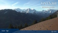 Archiv Foto Webcam Gstaad - Blick zum Eggli Bergrestaurant 07:00
