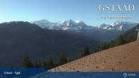 Archived image Webcam Gstaad - Eggli Mountain Restaurant 07:00
