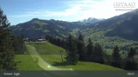 Archiv Foto Webcam Gstaad - Blick zum Eggli Bergrestaurant 08:00