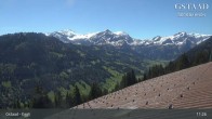 Archiv Foto Webcam Gstaad - Blick zum Eggli Bergrestaurant 10:00