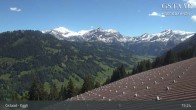 Archiv Foto Webcam Gstaad - Blick zum Eggli Bergrestaurant 14:00