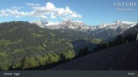 Archiv Foto Webcam Gstaad - Blick zum Eggli Bergrestaurant 18:00
