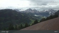 Archiv Foto Webcam Gstaad - Blick zum Eggli Bergrestaurant 09:00