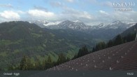 Archiv Foto Webcam Gstaad - Blick zum Eggli Bergrestaurant 18:00