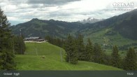 Archiv Foto Webcam Gstaad - Blick zum Eggli Bergrestaurant 18:00