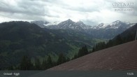 Archiv Foto Webcam Gstaad - Blick zum Eggli Bergrestaurant 12:00