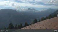 Archiv Foto Webcam Gstaad - Blick zum Eggli Bergrestaurant 08:00