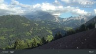 Archiv Foto Webcam Gstaad - Blick zum Eggli Bergrestaurant 18:00