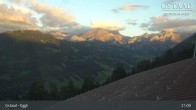 Archiv Foto Webcam Gstaad - Blick zum Eggli Bergrestaurant 20:00