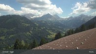 Archiv Foto Webcam Gstaad - Blick zum Eggli Bergrestaurant 14:00