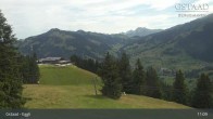 Archiv Foto Webcam Gstaad - Blick zum Eggli Bergrestaurant 10:00