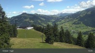 Archiv Foto Webcam Gstaad - Blick zum Eggli Bergrestaurant 13:00