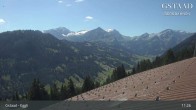 Archiv Foto Webcam Gstaad - Blick zum Eggli Bergrestaurant 10:00