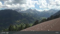 Archiv Foto Webcam Gstaad - Blick zum Eggli Bergrestaurant 14:00