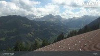 Archiv Foto Webcam Gstaad - Blick zum Eggli Bergrestaurant 14:00