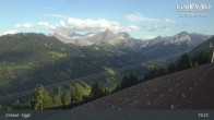 Archiv Foto Webcam Gstaad - Blick zum Eggli Bergrestaurant 18:00