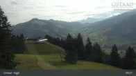 Archiv Foto Webcam Gstaad - Blick zum Eggli Bergrestaurant 08:00