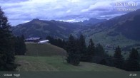 Archiv Foto Webcam Gstaad - Blick zum Eggli Bergrestaurant 02:00