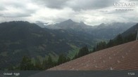 Archiv Foto Webcam Gstaad - Blick zum Eggli Bergrestaurant 17:00