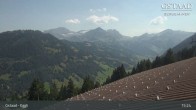 Archiv Foto Webcam Gstaad - Blick zum Eggli Bergrestaurant 14:00
