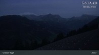 Archiv Foto Webcam Gstaad - Blick zum Eggli Bergrestaurant 02:00