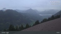 Archiv Foto Webcam Gstaad - Blick zum Eggli Bergrestaurant 18:00