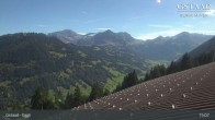 Archiv Foto Webcam Gstaad - Blick zum Eggli Bergrestaurant 14:00